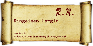 Ringeisen Margit névjegykártya